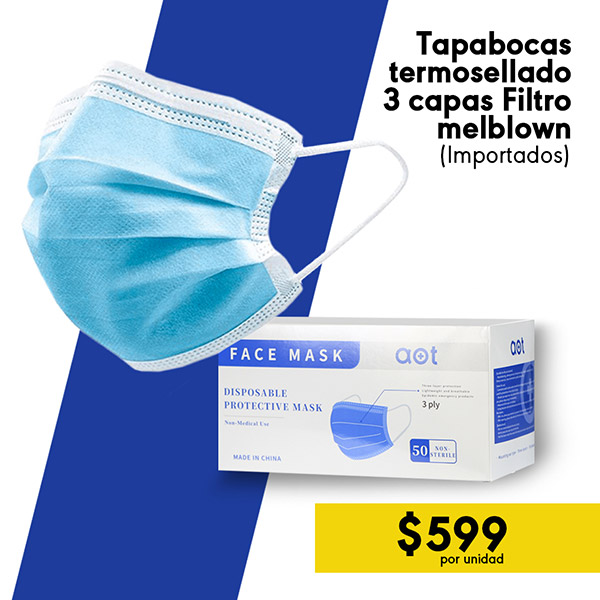 Tapabocas termosellado